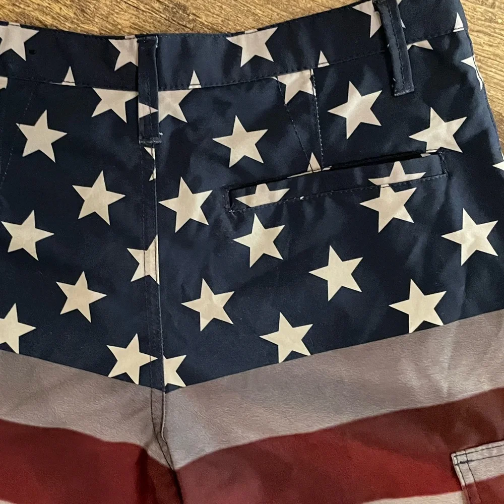 💎2/$22~Mens HAWK American Flag Board Shorts~29 - Picture 7 of 7